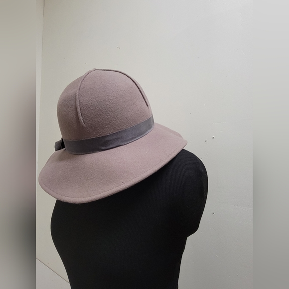 VINTAGE 100% WOOL HAT WITH WIDE BRIM - Picture 6 of 11